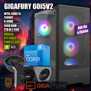 Desktop Gaming I5 12400F RTX 4060 16GB RAM 1TB W11